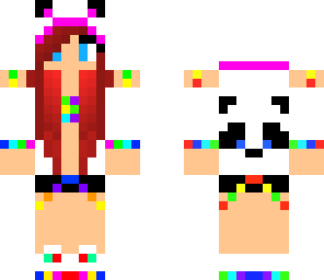 requested rainbow panda