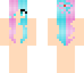 blue and purple hair base