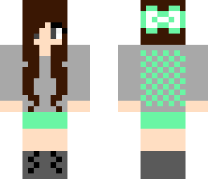 mint sweater with shorts