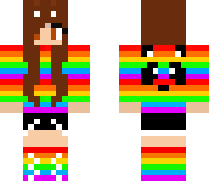 rainbow panda girl