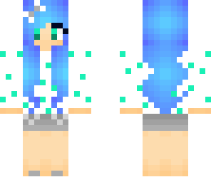polka dot blue girl