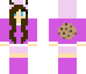 pink and purple cookie girl