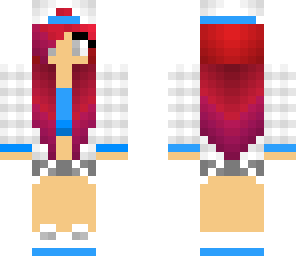 red and blue girl skin