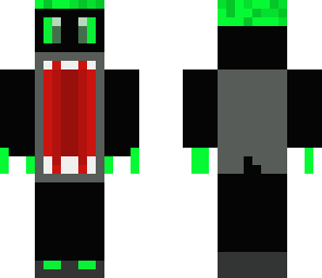 very large mouth neon green