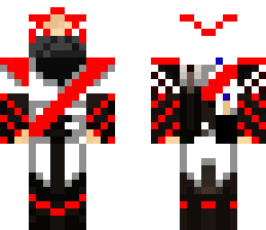 red ninja with sonic on back