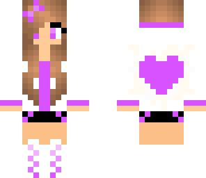 pink heart girl