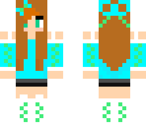 casual blue girl