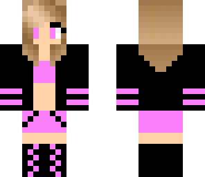 pink and black short