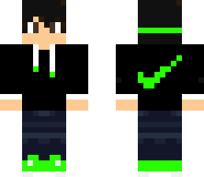 nike green w headphones