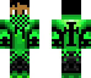 green black hoodie