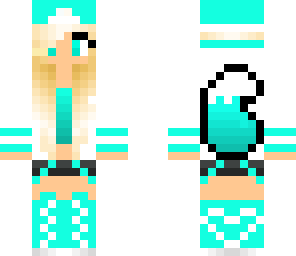 blue girl fox
