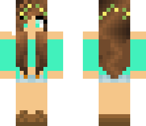 straight hair spring girl