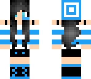 blue gamer girl