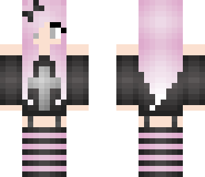 purple haired girl edit