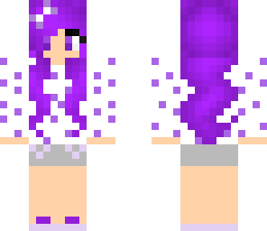 purple polka dot girl