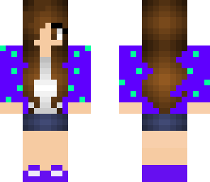 spotty shirt brunette