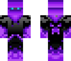 teen enderman indigo hoodie on