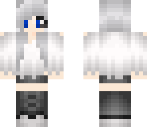 gray haired girl