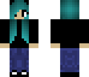 blue hair girl