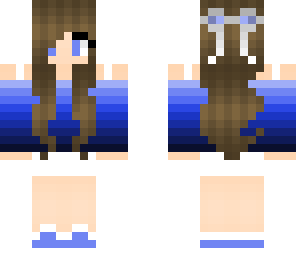 blue cute girl