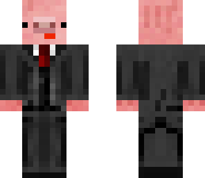 derpy pig in a suit