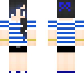 girl skin blue