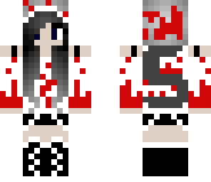 scary hidden slender girl