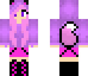 pretty pink fox girl