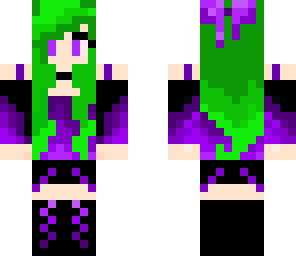 purple emo girl