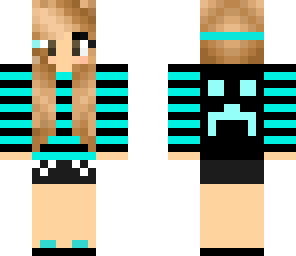 blue gamer girl