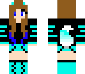 cute blue foxy girl
