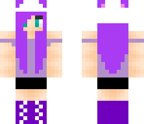 cute purple panda girl