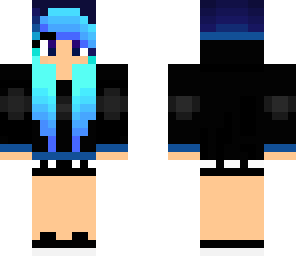 blue hair girl