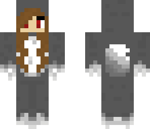 girl in wolf suite