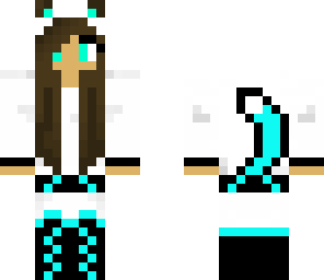 blue neko girl