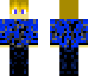 blonde boy with blue