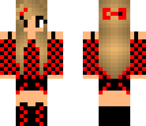 red and black girl