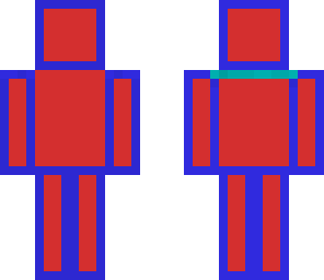 red and blue disco man