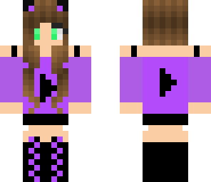 purple kitty girl