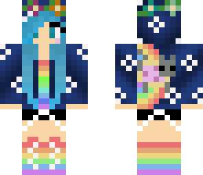 hippie nyan rainbow girl