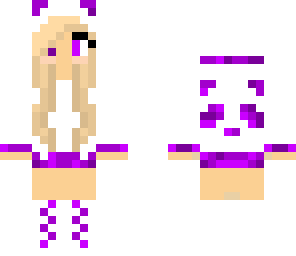 purple panda girl