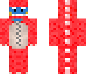 mudkip in red dino costume fix