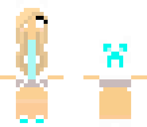 light blue herobrine girl