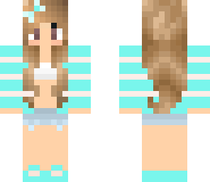 cute blue summer girl