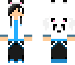 panda and blue
