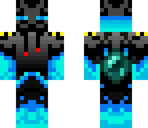 neon blue enderman