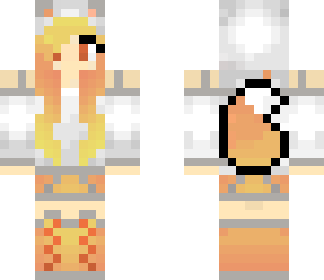 peach wolf girl