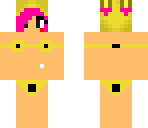 pika girl with pink hair and beceani