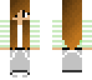 girl with green outfit