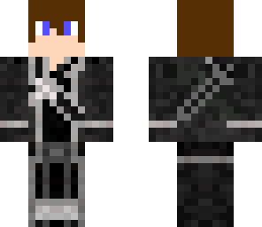kirito brown hair blue eye